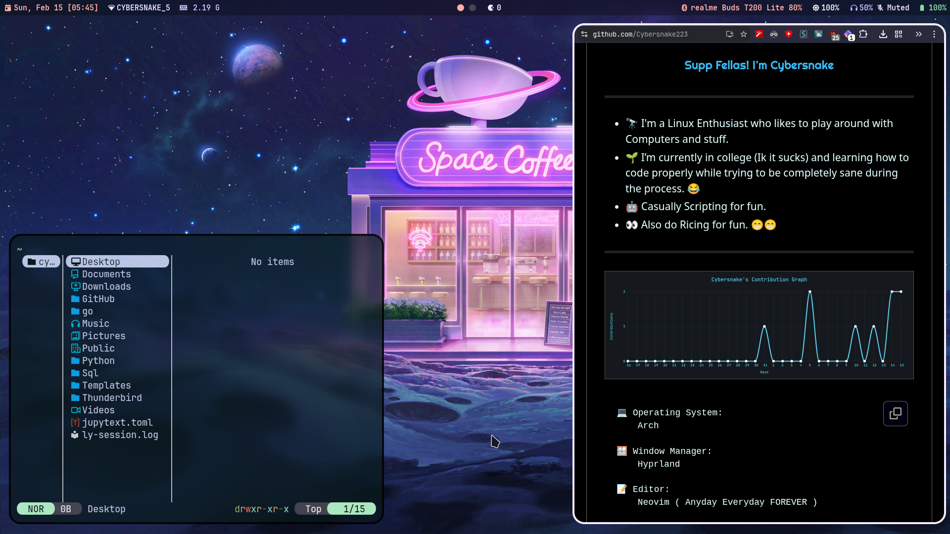 Yazi file manager in Wayland